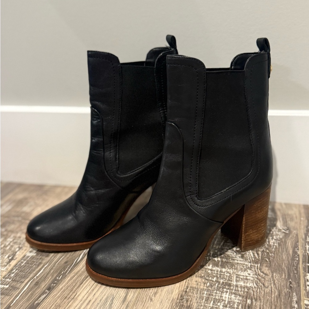 Ted Baker Black Leather Ankle Boots